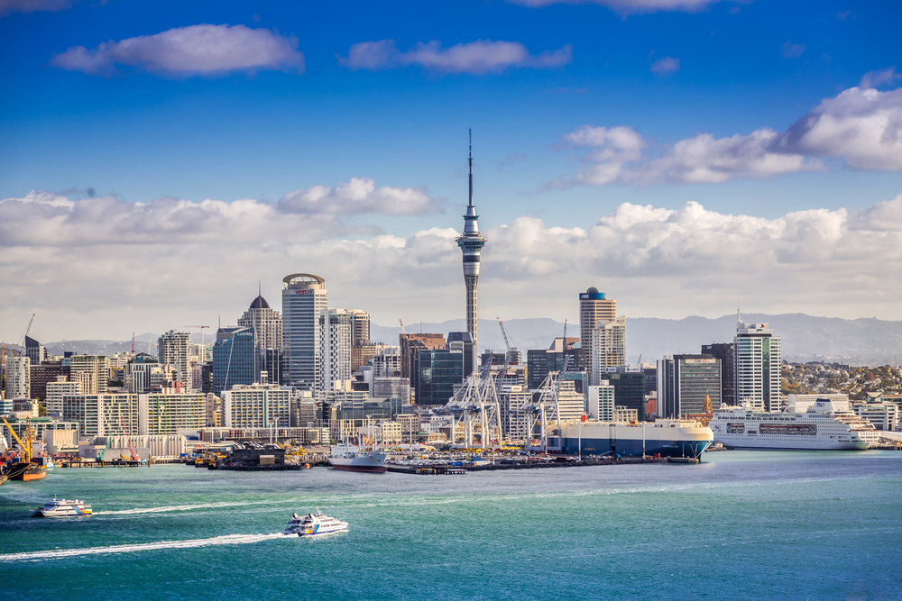 Skyline von Auckland, Neuseeland