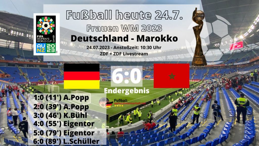 6:0 Länderspiel Deutschland gegen Marokko