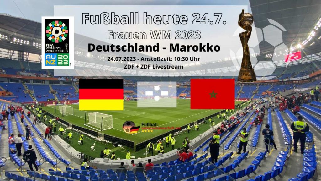 WM Länderspiel Deutschland gegen Marokko am 24.7.2023