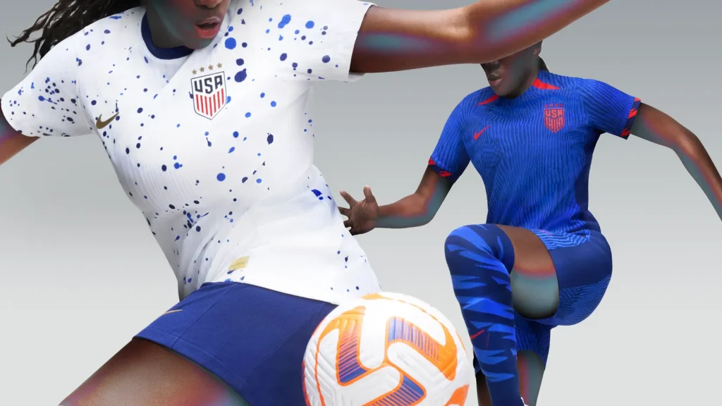 Der vierfache Weltmeister USA wird natürlich von Nike ausgestattet und bekommt auffällige weiße und blaue WM-Trikots mit den 4 WM-Sternen.