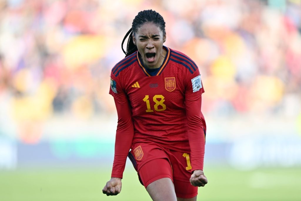 Salma schießt Spanien ins WM-Halbfinale bei der Frauen-WM 2023 Copyright: 110823-CPL-ESPvNED-033 Imago