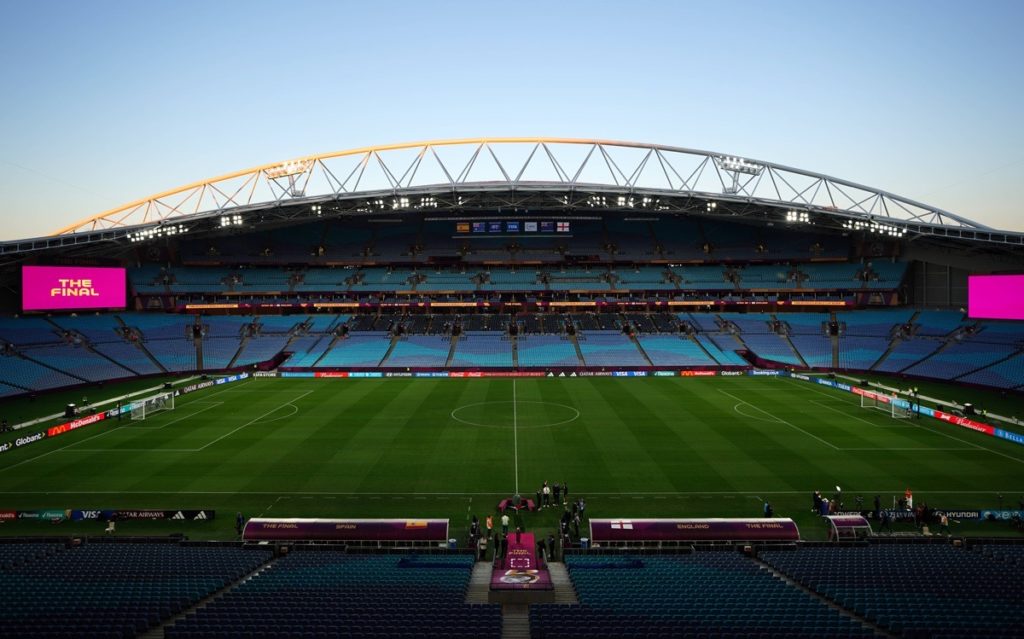 Das Final - Stadium in Sydney - Hier wird heute der Weltmeister 2023 ausgespielt.Copyright: xZacxGoodwinx 73388110